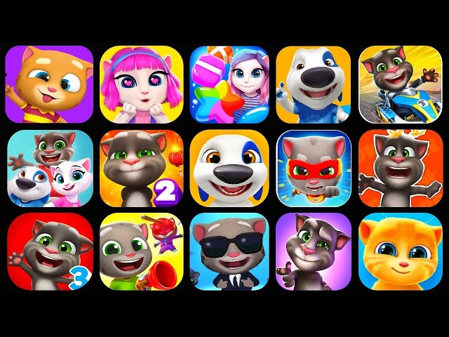 Talking Tom 2, Tom Hero, Talking Pierre, My Hank, Tom Friends, Angela 2, pou, Sprunki incredibox