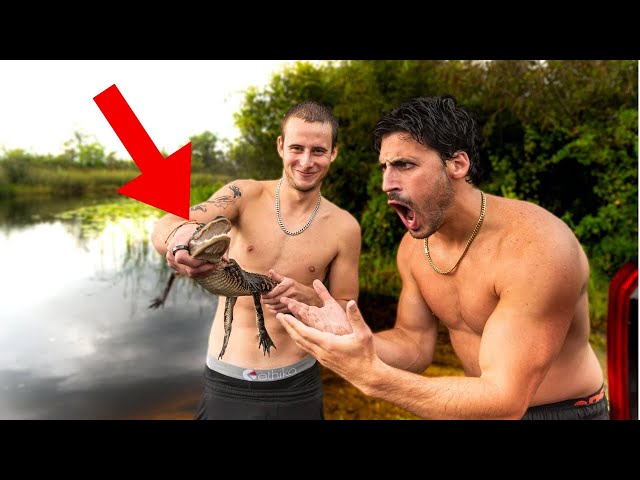 BIT BY BABY GATOR WITH LEVI KITCHEN!!! - VLOG #12