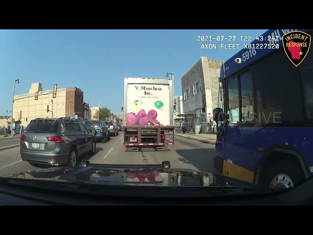 Dash Cam: Milwaukee Police Pursuit on July 27, 2021