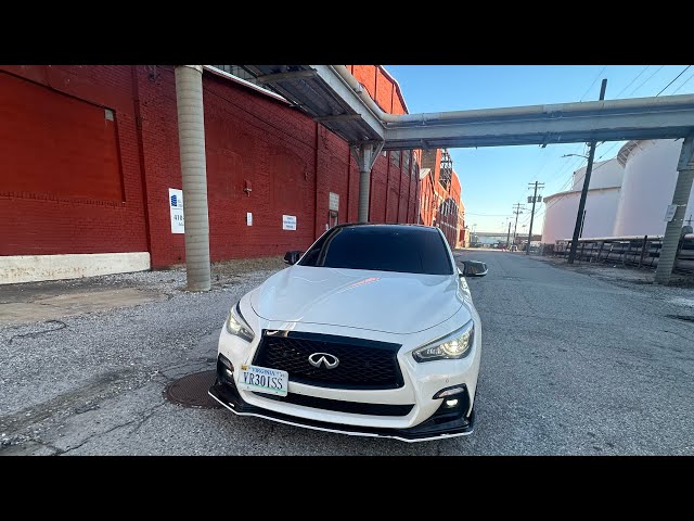 Infiniti q50 POV rush hour traffic | cutting up