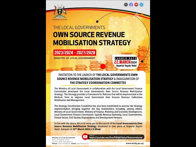 THE LAUNCH OF LOCAL GOVERNMENT OWN SOURCE REVENUE MOBLISATION STRATEGY