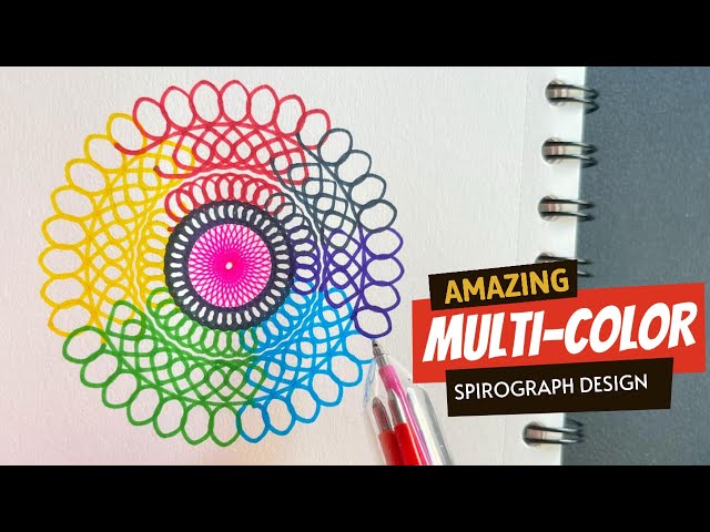 Amazing multicolor Spirograph #relaxing #spirograph #shorts #viral