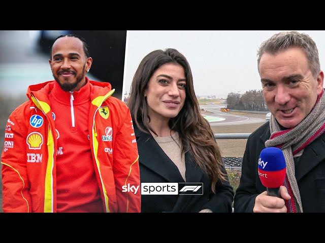 Behind the scenes of Lewis Hamilton's first Ferrari drive 🏎️