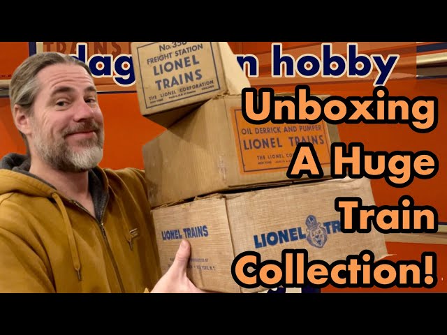 Unboxing a Huge Train Collection - Prewar Gauge 1 Tin to Postwar Lionel to Modern Z Scale