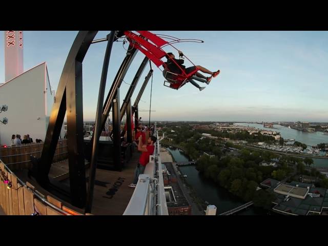 20160901 Adam Toren and Over The Edge, Europe's highest swing (360 view)