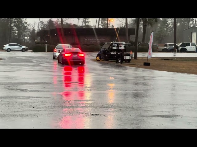 Audi s3 launch control in the rain