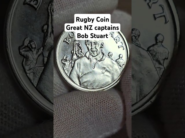 Rugby Coin Great New Zealand captains Bob Stuart