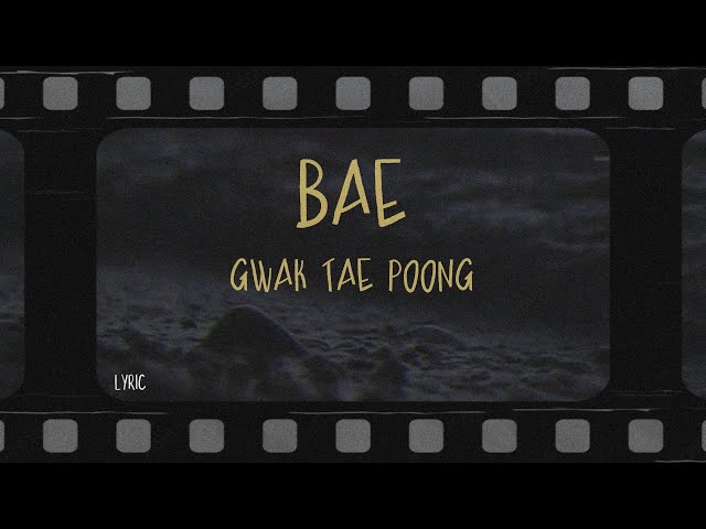 gwak tae poong - bae (Lyrics)