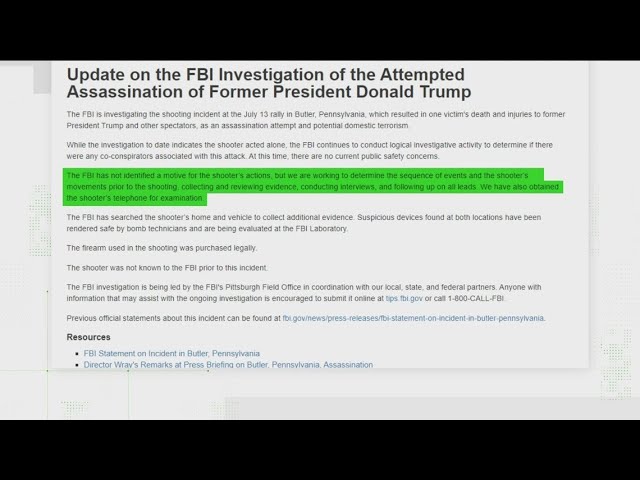 VERIFY: What we know and what we don't about the attempted assassination of former President Trump