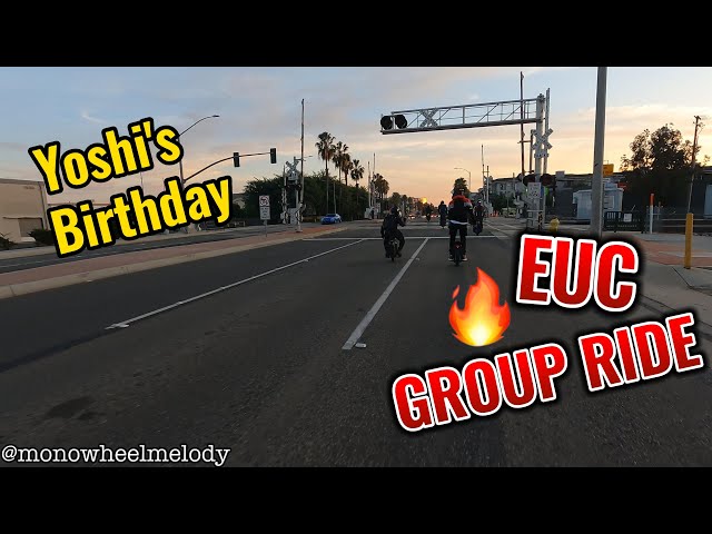 Long Beach EUC Group Ride for Yoshi's Birthday