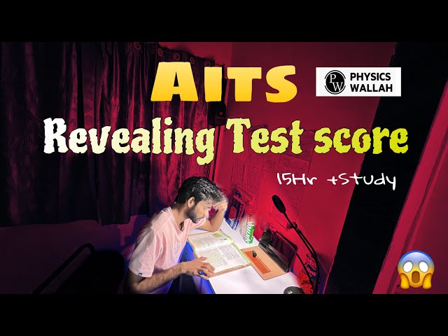 My AITS Score ⁉️🤯2025 | Neet Aspirants Study 📚 Vlog with 15Hr+ Study 📖 #studyvlog#motivation