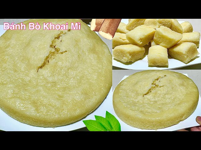 Có Khoai Mì Làm Bánh Bò Xốp Kiểu Này Còn Ngon Hơn Với Bột Gạo- Steamed cassava cake