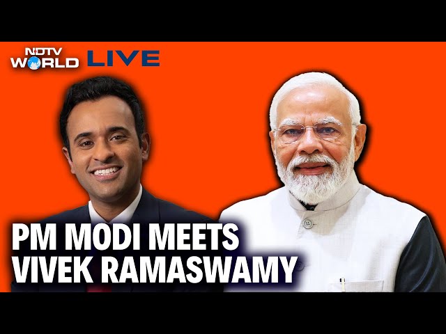 PM Modi Live | PM Modi Meets Vivek Ramaswamy In US | Vivek Ramaswamy | PM Modi LIVE