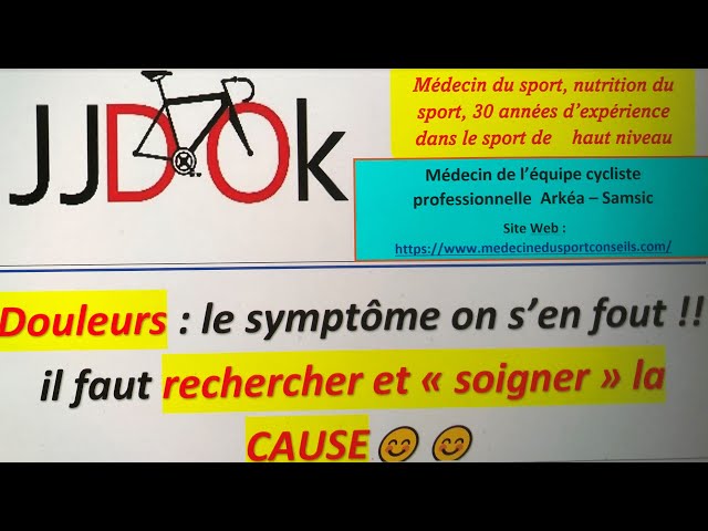 symptôme, douleur = il FAUT trouver et "soigner" la cause !! C'est ESSENTIEL !!!!! cf. cette vidéo