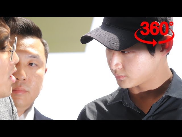 [360 VR] 검찰 출석 이서원, '레이저 눈빛'