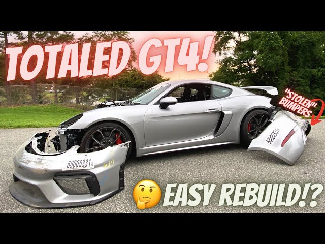 I Bought A TOTALED Porsche Cayman 718 GT4 At Copart | EASY REBUILD!?