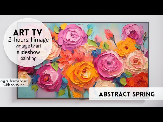 Art Screensaver For Tv 4K | Framed Art Painting For Tv | Spring Tv Art | Screensaver Art