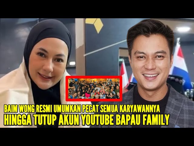 PAULA VERHOEVEN MENANGIS SAAT TAHU BAIM WONG RESMI UMUMKAN TUTUP AKUN YOUTUBE BAPAU FAMILY