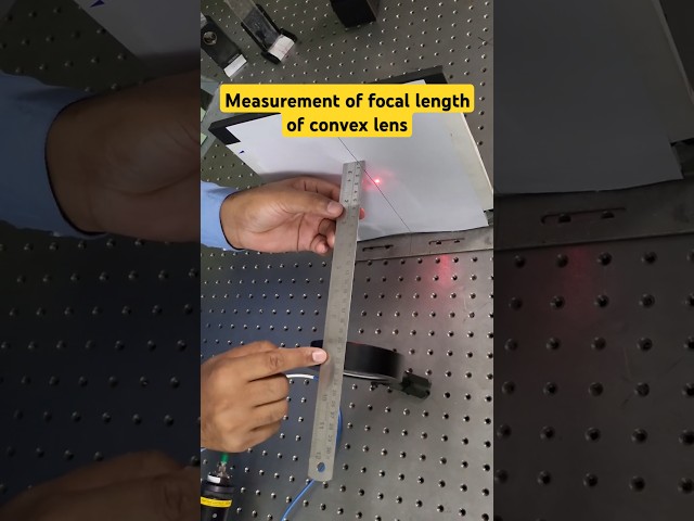 Measurement of focal length of convex lens #experiment #physics #science #shorts #ms #mandalstudy