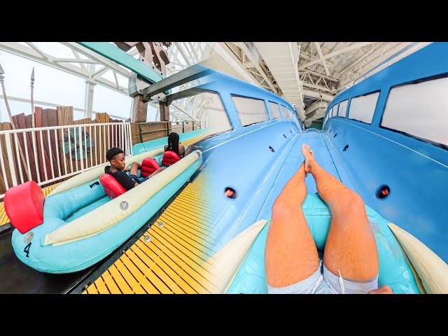 FULL POV: World's Longest Indoor Water Rocket Coaster (DreamWorks Water Park)