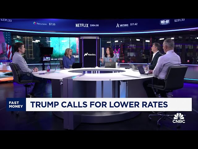 'Fast Money' traders talk Trump calling for lower interest rates