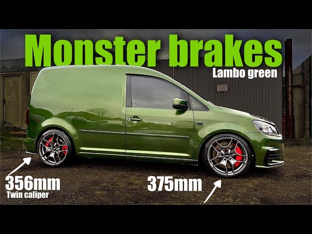 Lamborghini verdant green Vw caddy massive brakes (insane)