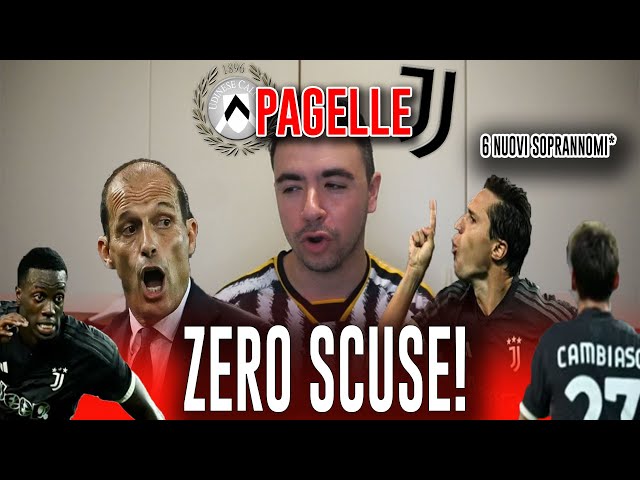 ALLEGRI UMILIATO DA CHIESA! ADESSO NON HAI PIÙ SCUSE!!!! Udinese Juventus 0-3 | Pagelle