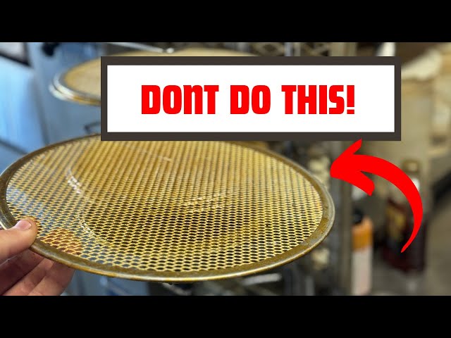 How To Season Aluminum Pizza Screens - THE RIGHT WAY!