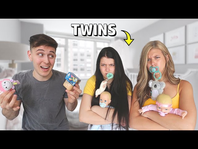 Twin's Become a "BABY" For a Day!