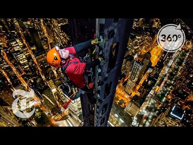 Climbing 1 World Trade Center: Man on Spire | 360 VR Video | The New York Times