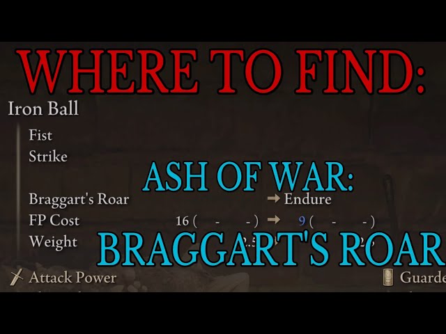 Where to find Ash of War Braggart's Roar - Elden Ring Guide