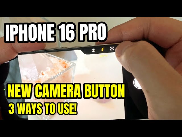 How to USE the NEW Camera Button on IPhone 16 Pro/ Pro Max! (3 Main Uses)