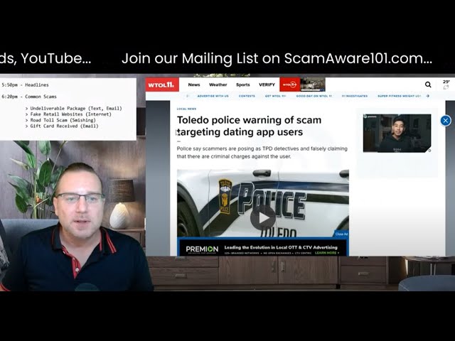 Online Dating Scammers Impersonate Police, Fake Warrant Scam (1-16-2025)