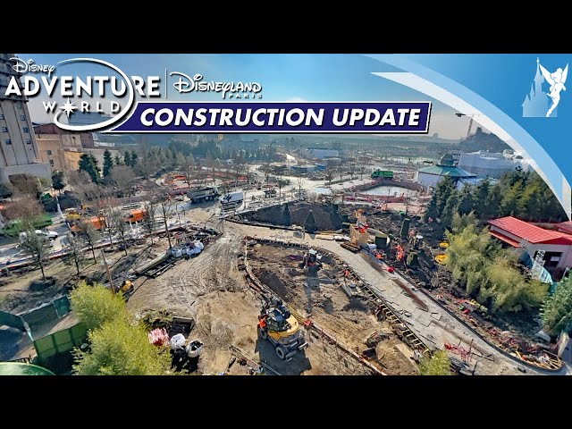 🚧 Construction update Walt Disney Studios into Disney Adventure World Disneyland Paris February 2025