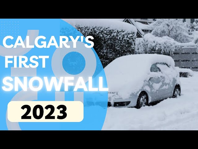 FIrst Snowfall of the season in Calgary Alberta Canada 2023