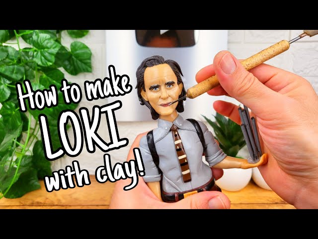 LOKI!💚! I make my FIRST REALISTIC Action Figure in CLAY! **SURPRISE AT THE END OF THE VIDEO 😉!