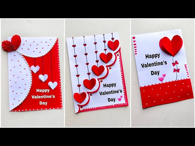 3Valentines Day Card | Valentine's Day Crafts With Paper | Valentine's Day Gift Ideas | Paper Crafts