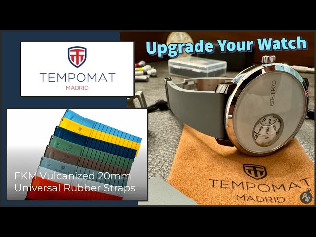 Tempomat Madrid FKM Vulcanized Rubber Strap — 20mm Universal Fit — Upgrade Your Watch.