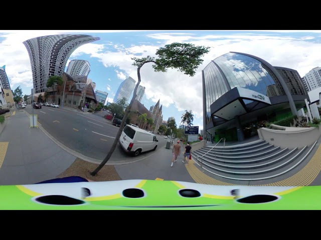 (360° video) Riding around Brisbane on a Lime scooter