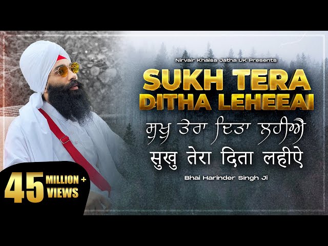 Sukh Tera Ditha Leheeai, सुख तेरा दिता लहिए, ਸੁਖੁ ਤੇਰਾ ਦਿਤਾ ਲਹੀਐ | Soothing Gurbani Shabad | 4K, NKJ