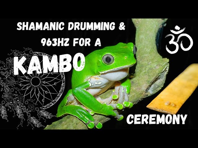 🐸KAMBO Ceremony Music. Shamanic Drumming, singing Bowls & 963z Enjoy the Healing Journey