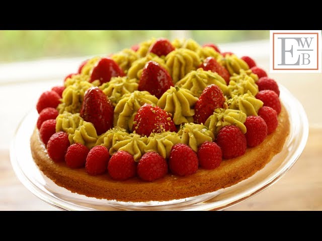 Strawberry Pistachio Tart with Sable Breton Crust