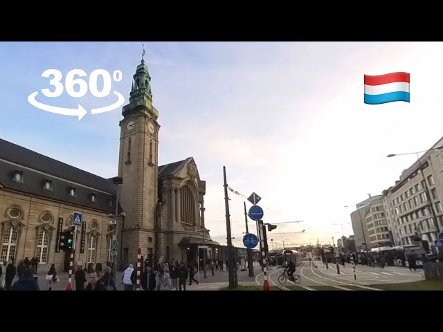 Walking through Luxembourg - Day 1 - 360 Vlog