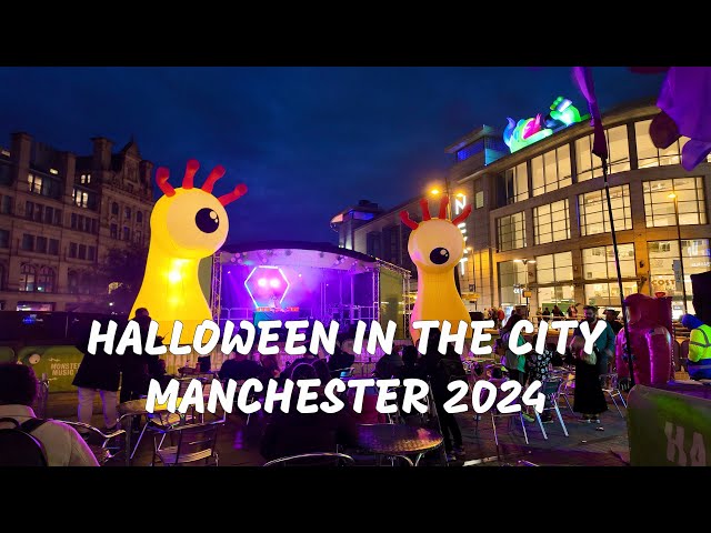 Manchester Halloween Decorations in the City 2024 #halloweendecoration