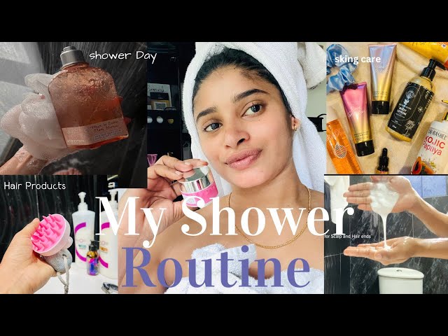 My Shower Routine🚿How I’m wash my hair 🫧🛀what  products are i use?🧖‍♀️🧼 #shenaya  #hairproducts #ep2