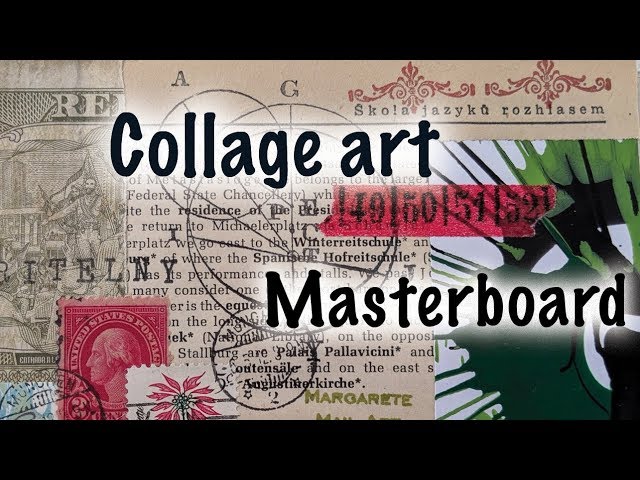 How to make a collage-art masterboard ♖ Make a master board