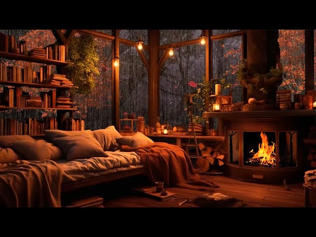 Fall Asleep with Cozy Autumn Rain Sleep Sounds & Soothing Gentle Rain for Sleep Troubles