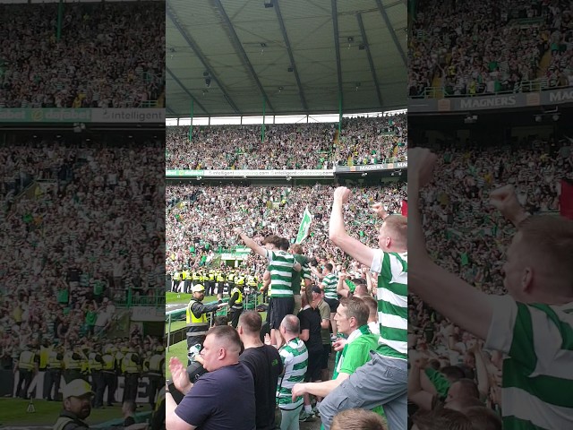 💚🤍🧡 #celticfans singing hey you were having a party #celtic #glasgowceltic