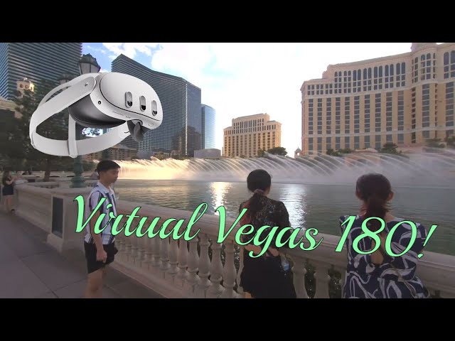 #VR180 Virtual Vegas Bellagio Fountain Show!! 6K!