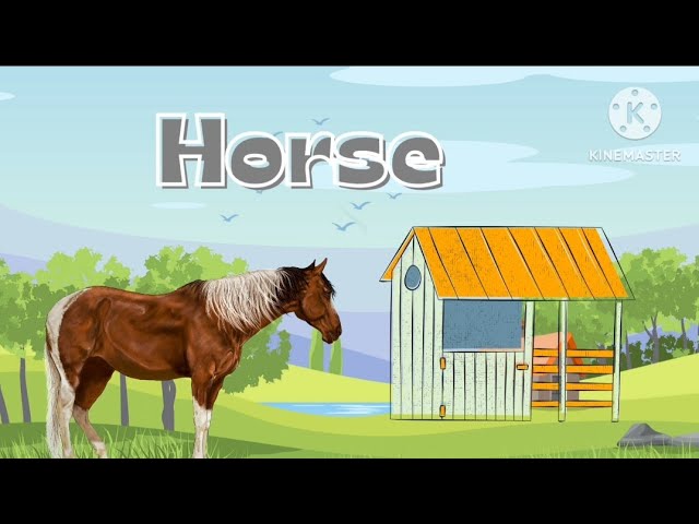 DOMESTIC ANIMALS NAME IN ENGLISH|ANIMALS VIDEO FOR KIDS|FARM ANIMALS |LEARNING VIDEO |